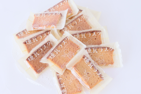 まいづる煉瓦ラスクの個包装|配りやすい和洋菓子