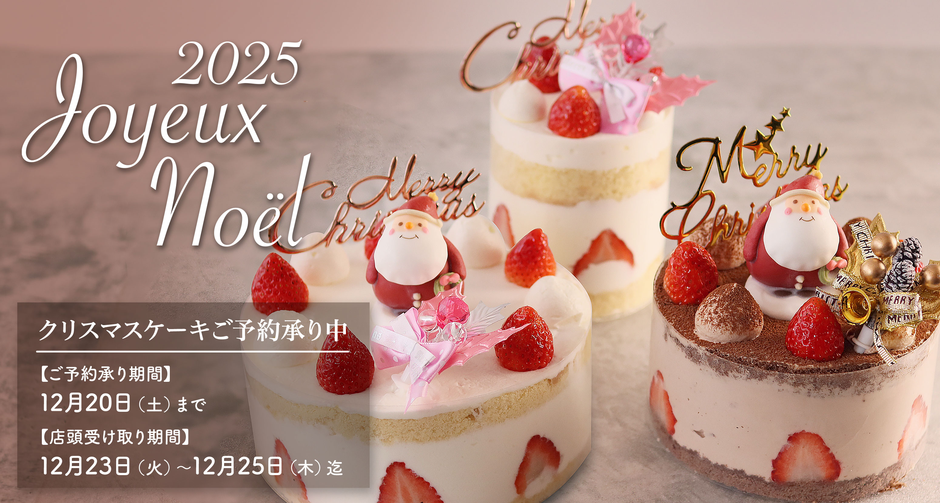 2025 Joyeux noël 2025年クリスマスケーキ