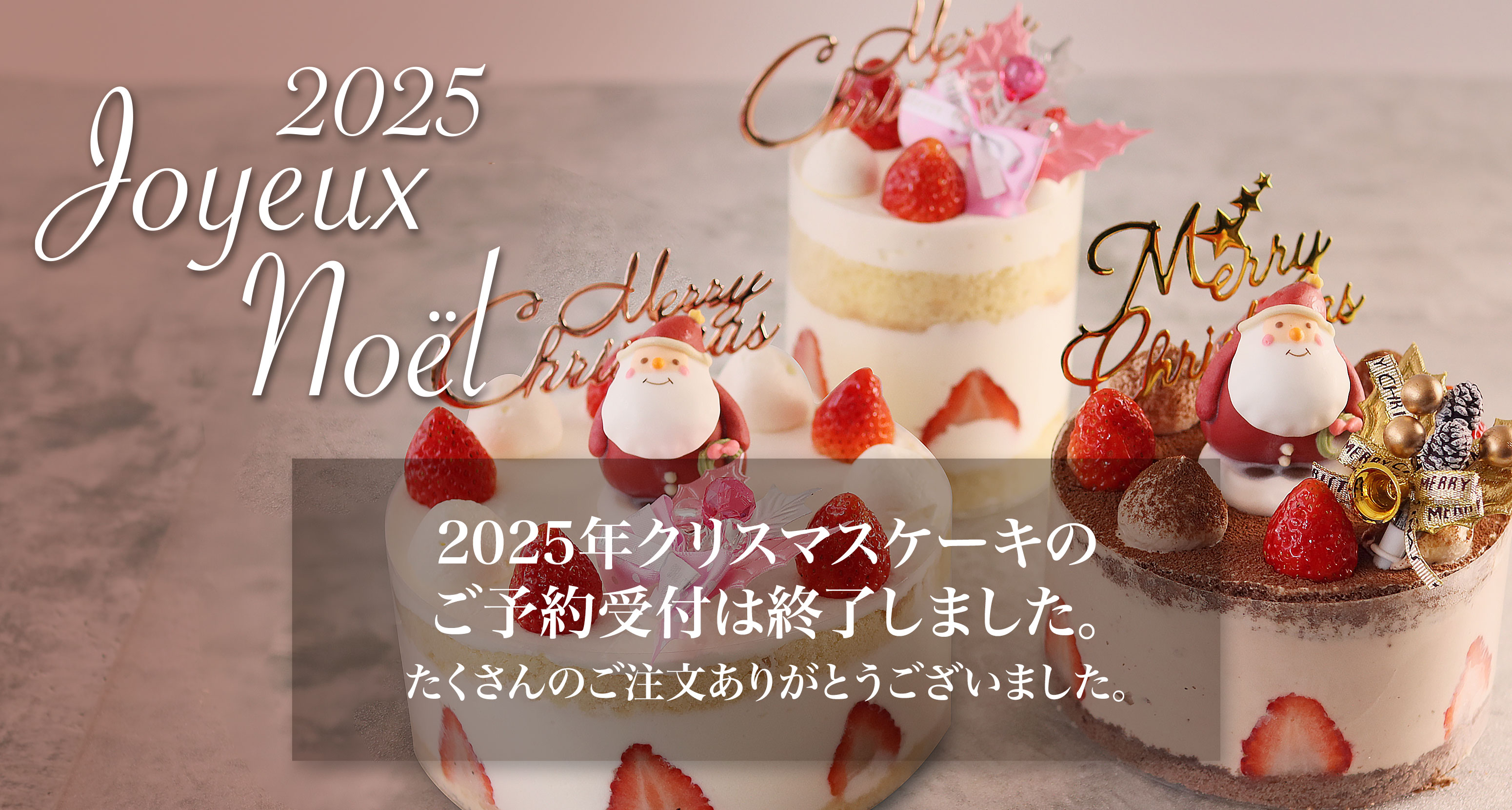 2025 Joyeux noël 2025年クリスマスケーキ